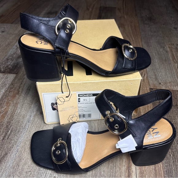 Madden Nyc Shoes - Women's Black Heeled Sandals